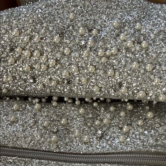 Jessica Simpson Sparkling Silver Heeled Boots - Picture 4 of 8